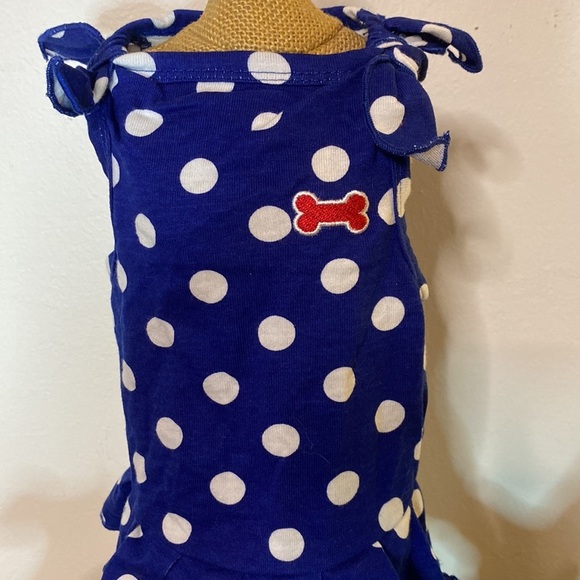 Preppy Polka Dot Dog Dress - Picture 2 of 7